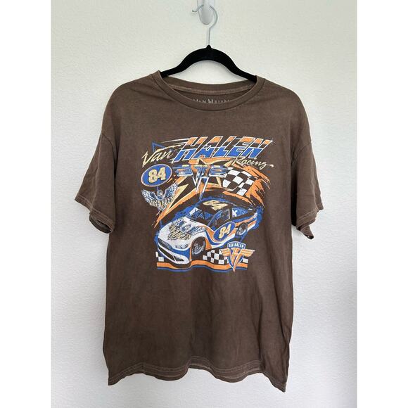 Van Halen Racecar Unisex Graphic Tshirt - L - Picture 1 of 3